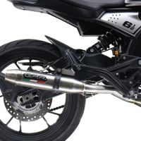 Pot echappement compatible avec Moto Morini Seiemmezzo Scr 2022-2024, Deeptone Inox, Pot échappement homologué et légal, silencieux avec mi-collecteur, db killer amovible et catalyseur 