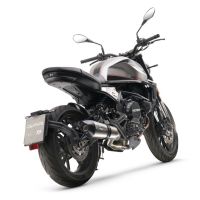 GPR pot echappement compatible avec  Moto Morini Seiemmezzo Scr 2022-2024, New Grand Prix Evo Titanium, Pot échappement homologué et légal, silencieux avec mi-collecteur, db killer amovible et catalyseur 