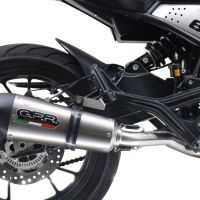 GPR pot echappement compatible avec  Moto Morini Seiemmezzo Scr 2022-2024, New Grand Prix Evo Titanium, Pot échappement homologué et légal, silencieux avec mi-collecteur, db killer amovible et catalyseur 