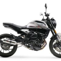 Pot echappement compatible avec Moto Morini Seiemmezzo Str 2022-2024, M3 Inox , Pot échappement homologué et légal, silencieux avec mi-collecteur, db killer amovible et catalyseur 