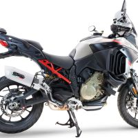 Pot echappement compatible avec Ducati Multistrada V4 - S 2022-2024, Albus Evo4, Échappement légal, homologué,silencieux avec db killer amovible et tuyau de liaison spécifique 