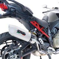 Pot echappement compatible avec Ducati Multistrada V4 - S 2022-2024, Albus Evo4, Échappement légal, homologué,silencieux avec db killer amovible et tuyau de liaison spécifique 