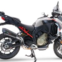 Pot echappement compatible avec Ducati Multistrada V4 Grand Tour 2024-2025, GP Evo4 Poppy, Échappement légal, homologué,silencieux avec db killer amovible et tuyau de liaison spécifique 