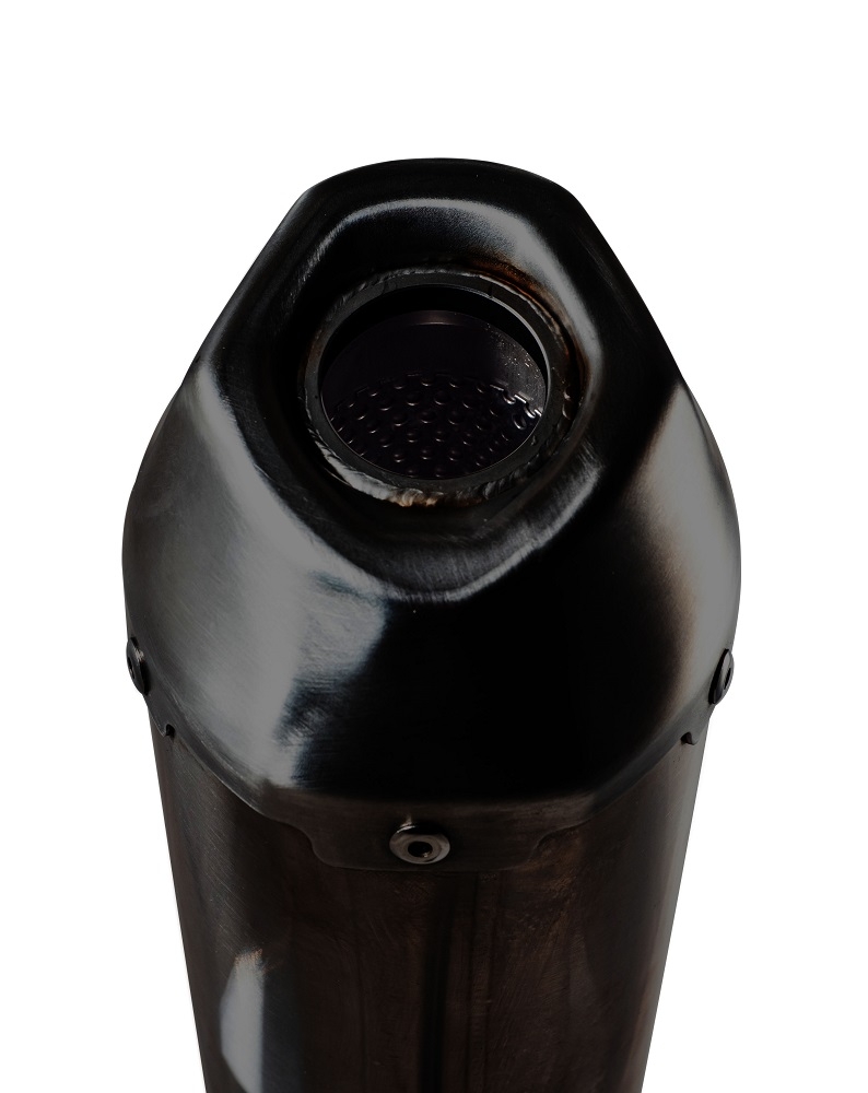Pot echappement compatible avec Voge SR4 Max 2022-2024, Pentaroad Black, Échappement légal, homologué,silencieux avec catalyseur, db killer amovible et tuyau de liaison spécifique 
