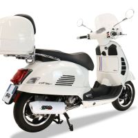 Pot echappement compatible avec Piaggio Vespa 125 Granturismo 2003-2007, Albus Ceramic, Pot d'échappement complet racing, compris de collecteur et db killer amovible, sans homologation 