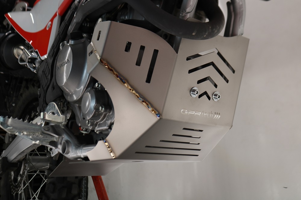 Sabot moteur en titane GPR TECH compatible avec  Honda Crf 300 L / Rally 2021/2024 e5