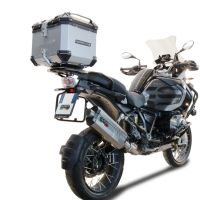 Top case en aluminium, couleur argent avec plaque spécifique incluse Top-case GPR TECH compatible avec  Bmw R 1250 Gs Adventure 2019/2020 e4