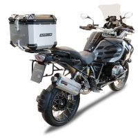 Top case en aluminium, couleur argent avec plaque spécifique incluse Top-case GPR TECH compatible avec  Bmw R 1250 Gs Adventure 2021/2024 e5