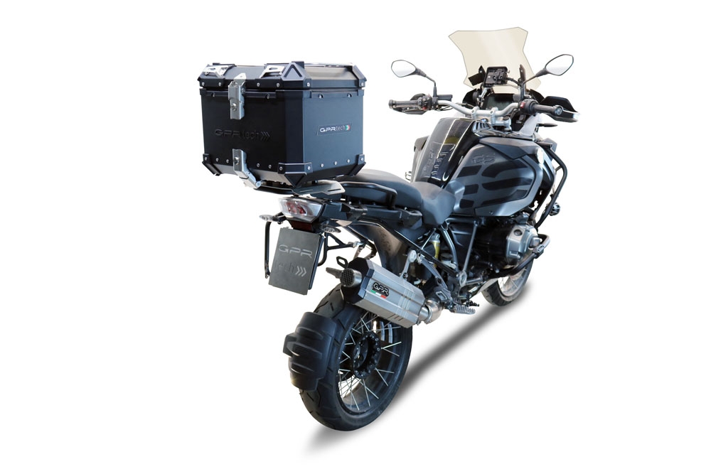 Top case en aluminium, couleur noire avec plaque spécifique incluse Top-case GPR TECH compatible avec  Bmw F 850 Gs Adventure 2021/2023 e5