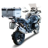 Top case en aluminium, couleur argent avec plaque spécifique incluse Top-case GPR TECH compatible avec  Bmw F 850 Gs Adventure 2021/2023 e5