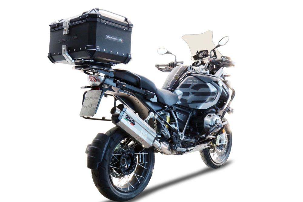 Top case en aluminium, couleur noire avec plaque spécifique incluse Top-case GPR TECH compatible avec  Bmw F 850 Gs Adventure 2021/2023 e5