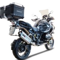 Top case en aluminium, couleur noire avec plaque spécifique incluse Top-case GPR TECH compatible avec  Bmw F 850 Gs Adventure 2021/2023 e5