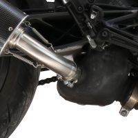 Pot echappement compatible avec Ktm Duke 125 2021-2023, Furore Evo4 Nero, Échappement légal, homologué,silencieux avec db killer amovible et tuyau de liaison spécifique 