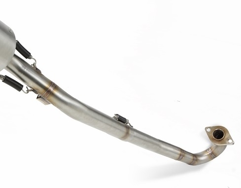 GPR pot echappement compatible avec  Kawasaki KLX 110 / 110 L 2003-2025, Deeptone Inox, Pot d'échappement complet racing, compris de collecteur et db killer amovible, sans homologation 