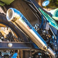 Pot echappement compatible avec Royal Enfield Himalayan 410 DIAM 42.5 2017-2020, Powercone Evo, Échappement légal, homologué,silencieux avec catalyseur, db killer amovible et tuyau de liaison spécifique 