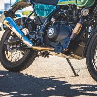 Pot echappement compatible avec Royal Enfield Himalayan 410 DIAM 42.5 2017-2020, Powercone Evo, Échappement légal, homologué,silencieux avec catalyseur, db killer amovible et tuyau de liaison spécifique 