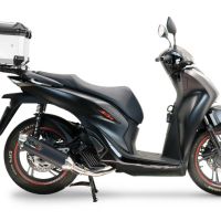 Pot echappement compatible avec Honda SH 125 2020-2023, Pentascooter, Homologué et légal, système d'échappement complet avec catalyseur et db killer amovible 