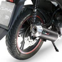Pot echappement compatible avec Honda SH 125 2020-2023, Pentascooter, Homologué et légal, système d'échappement complet avec catalyseur et db killer amovible 