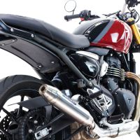 Pot echappement compatible avec Triumph Speed 400 2023-2025, Deeptone Inox, Échappement légal, homologué,silencieux avec db killer amovible et tuyau de liaison spécifique 