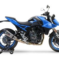 Pot echappement compatible avec Suzuki Gsx-8R 2022-2024, Gpe Ann. titanium, Pot d'échappement complet racing, compris de collecteur et db killer amovible, sans homologation 