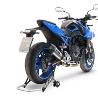 GPR pot echappement compatible avec  Suzuki Gsx-8S 2022-2024, New Grand Prix Evo Titanium, Homologué et légal, système d'échappement complet avec catalyseur et db killer amovible 