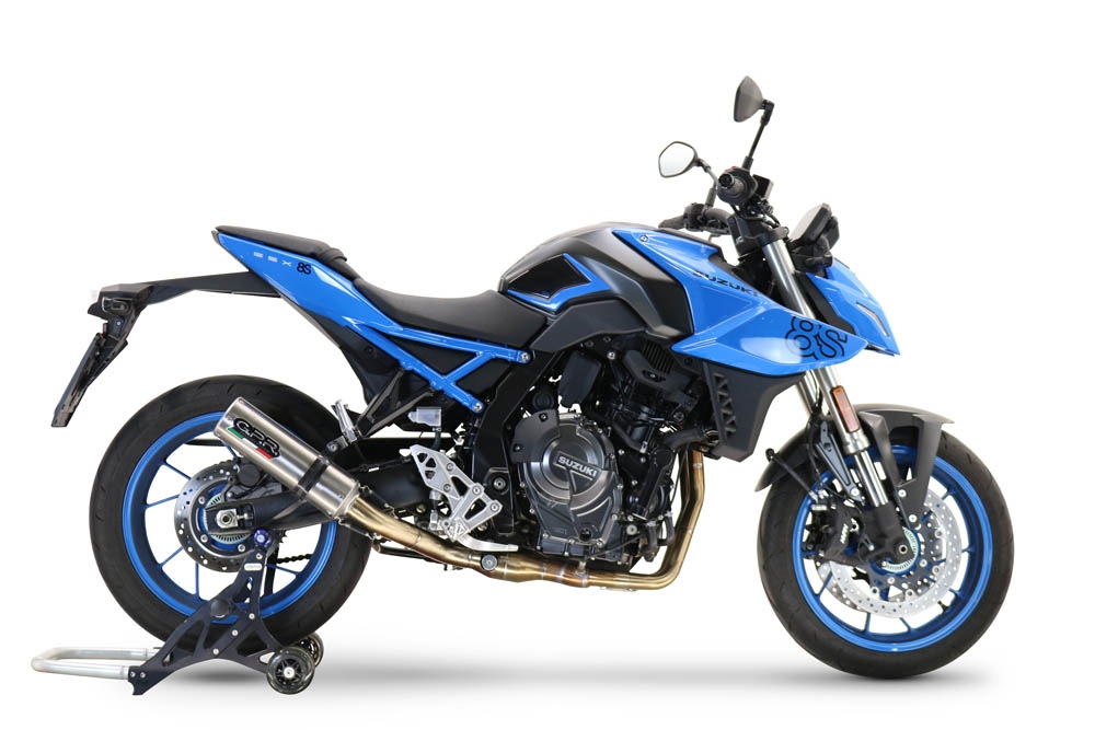 Pot echappement compatible avec Suzuki Gsx-8S 2022-2024, M3 Inox , Pot d'échappement complet racing, compris de collecteur et db killer amovible, sans homologation 