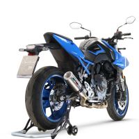 Pot echappement compatible avec Suzuki Gsx-8S 2022-2024, M3 Inox , Pot d'échappement complet racing, compris de collecteur et db killer amovible, sans homologation 