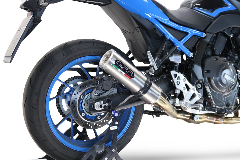 Pot echappement compatible avec Suzuki Gsx-8S 2022-2024, M3 Inox , Pot d'échappement complet racing, compris de collecteur et db killer amovible, sans homologation 