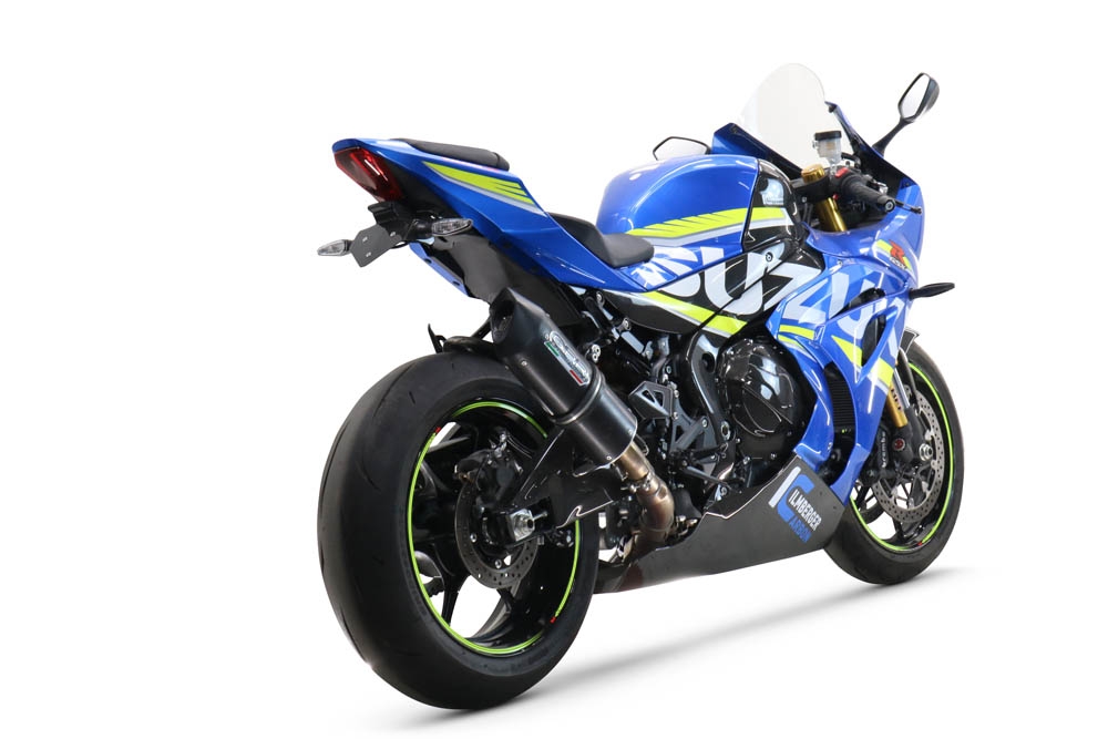 Pot echappement compatible avec Suzuki Gsx-R 1000 - 1000 R 2021-2025, Furore Evo4 Nero, Échappement légal, homologué,silencieux avec db killer amovible et tuyau de liaison spécifique 