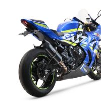 Pot echappement compatible avec Suzuki Gsx-R 1000 - 1000 R 2021-2025, Furore Evo4 Nero, Échappement légal, homologué,silencieux avec db killer amovible et tuyau de liaison spécifique 