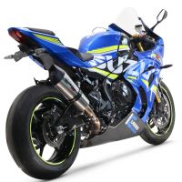 Pot echappement compatible avec Suzuki Gsx-R 1000 - 1000 R 2017-2020, GP Evo4 Titanium, Échappement légal, homologué,silencieux avec db killer amovible et tuyau de liaison spécifique 