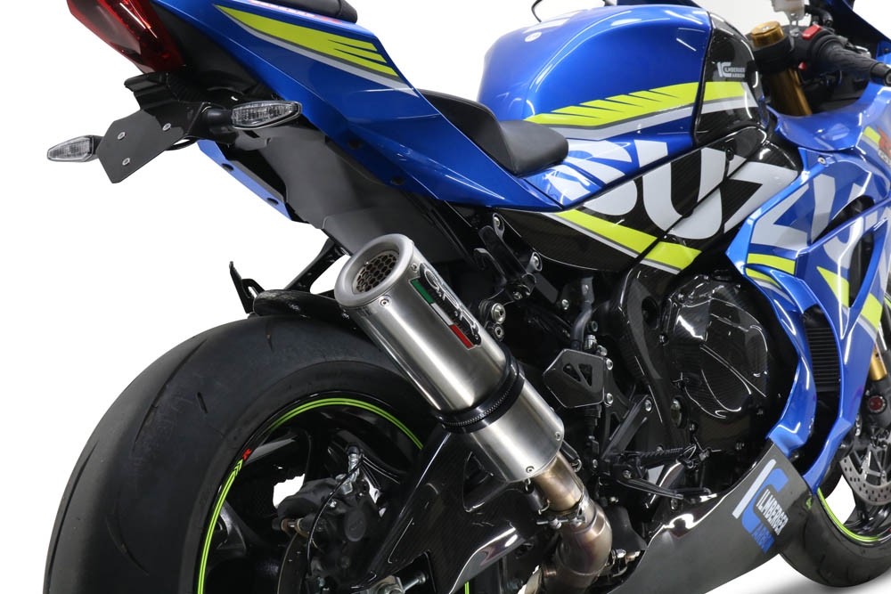 Pot echappement compatible avec Suzuki Gsx-R 1000 - 1000 R 2017-2020, M3 Inox , Échappement légal, homologué,silencieux avec db killer amovible et tuyau de liaison spécifique 