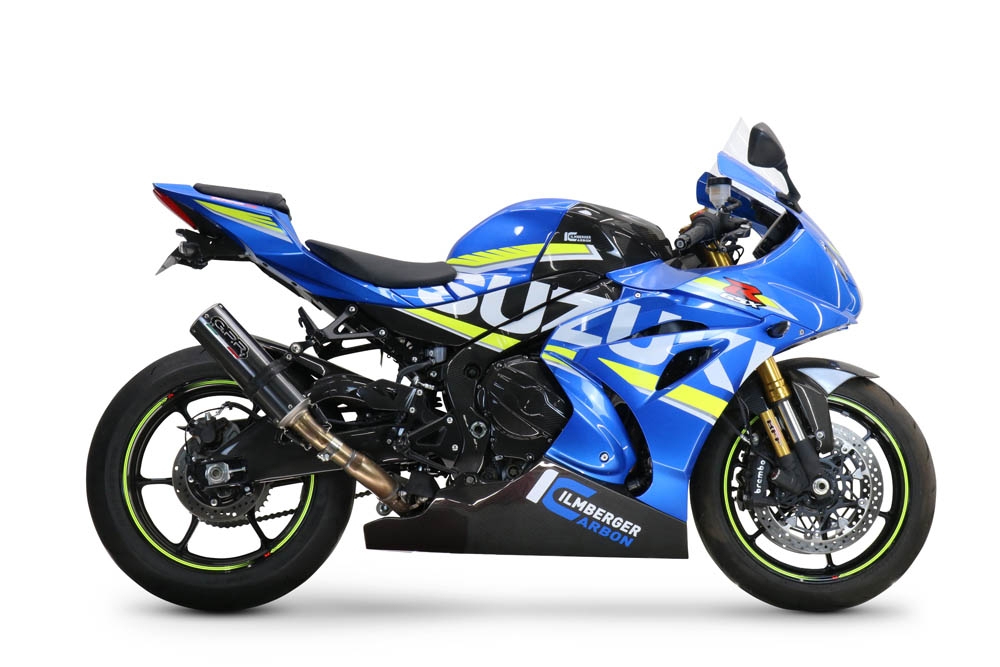 Pot echappement compatible avec Suzuki Gsx-R 1000 - 1000 R 2021-2025, M3 Poppy , Pot échappement racing, avec les tuyaux de liaison, article sans homologation 