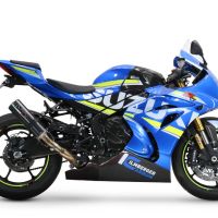 Pot echappement compatible avec Suzuki Gsx-R 1000 - 1000 R 2021-2025, M3 Poppy , Pot échappement racing, avec les tuyaux de liaison, article sans homologation 