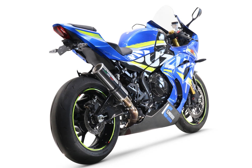 Pot echappement compatible avec Suzuki Gsx-R 1000 - 1000 R 2021-2025, M3 Poppy , Pot échappement racing, avec les tuyaux de liaison, article sans homologation 