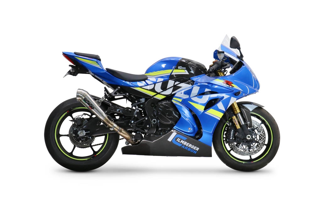 Pot echappement compatible avec Suzuki Gsx-R 1000 - 1000 R 2021-2025, Powercone Evo, Échappement légal, homologué,silencieux avec db killer amovible et tuyau de liaison spécifique 