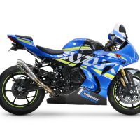 Pot echappement compatible avec Suzuki Gsx-R 1000 - 1000 R 2021-2025, Powercone Evo, Échappement légal, homologué,silencieux avec db killer amovible et tuyau de liaison spécifique 