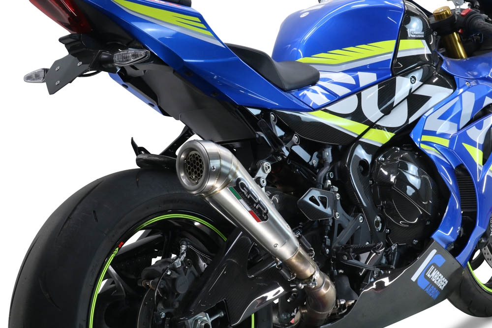 Pot echappement compatible avec Suzuki Gsx-R 1000 - 1000 R 2021-2025, Powercone Evo, Échappement légal, homologué,silencieux avec db killer amovible et tuyau de liaison spécifique 