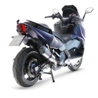 GPR pot echappement compatible avec  Sym Maxsym TL 508 2021-2024, New Grand Prix Evo Titanium, Échappement légal, homologué,silencieux avec db killer amovible et tuyau de liaison spécifique 