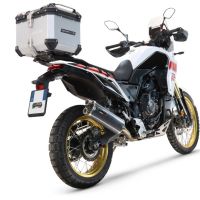 Top case en aluminium, couleur argent avec  porte-bagases y plaque spécifique Top-case GPR TECH compatible avec  Yamaha Tenere 700 2021/2024 e5