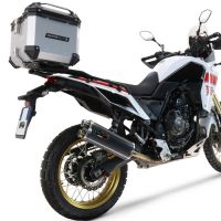 Top case en aluminium, couleur argent avec  porte-bagases y plaque spécifique Top-case GPR TECH compatible avec  Yamaha Tenere 700 2021/2024 e5
