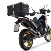 Top case en aluminium, couleur argent avec  porte-bagases y plaque spécifique Top-case GPR TECH compatible avec  Yamaha Tenere 700 2021/2024 e5