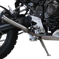 Pot echappement compatible avec Yamaha Tenere 700 2021-2024, Dual Inox, Échappement légal, homologué,silencieux avec db killer amovible et tuyau de liaison spécifique 