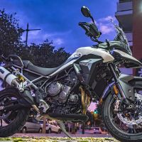 GPR pot echappement compatible avec  Triumph Tiger 900 2020-2023, Albus Evo4, Échappement légal, homologué,silencieux avec db killer amovible et tuyau de liaison spécifique 