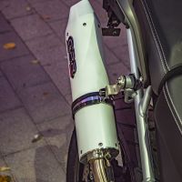 GPR pot echappement compatible avec  Triumph Tiger 900 2020-2023, Albus Evo4, Échappement légal, homologué,silencieux avec db killer amovible et tuyau de liaison spécifique 