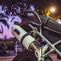 GPR pot echappement compatible avec  Triumph Tiger 900 2020-2023, Albus Evo4, Échappement légal, homologué,silencieux avec db killer amovible et tuyau de liaison spécifique 