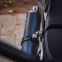 Pot echappement compatible avec Triumph Tiger 850 2020-2024, Dual Poppy, Échappement légal, homologué,silencieux avec db killer amovible et tuyau de liaison spécifique 