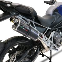Pot echappement compatible avec Triumph Tiger 1200 Gt - Rally 2022-2024, Dual Poppy, Échappement légal, homologué,silencieux avec db killer amovible et tuyau de liaison spécifique 