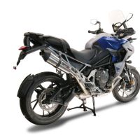 GPR pot echappement compatible avec  Triumph Tiger 1200 Gt - Rally 2022-2024, New Grand Prix Evo Titanium, Échappement légal, homologué,silencieux avec db killer amovible et tuyau de liaison spécifique 