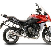 Pot echappement compatible avec Triumph Tiger Sport 660 2022-2024, Powercone Evo, Homologué et légal, système d'échappement complet avec catalyseur et db killer amovible 